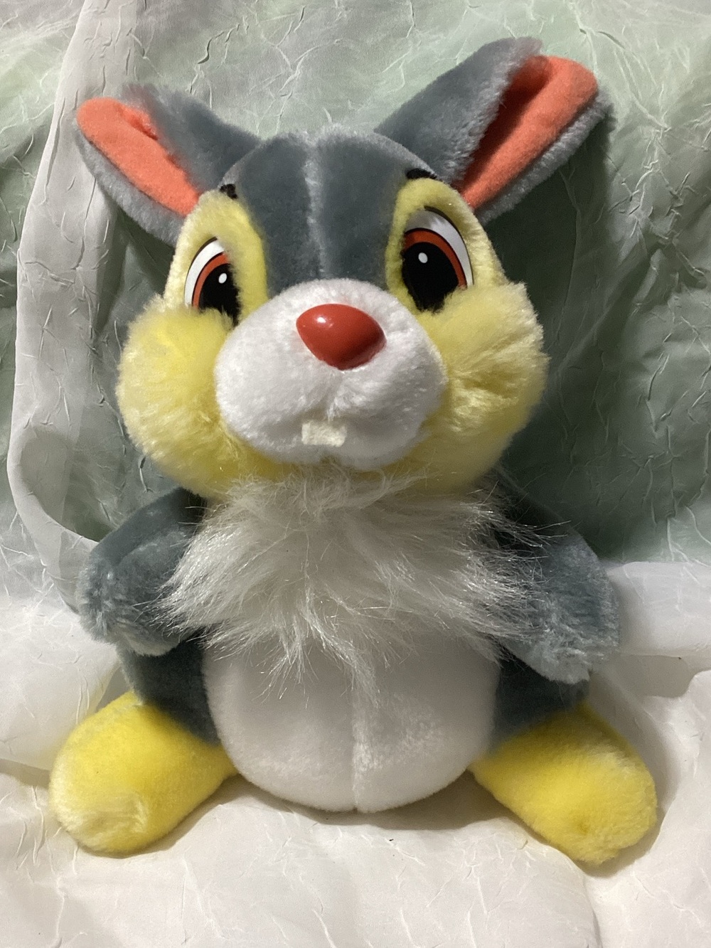 Disney Bambi Movie Thumper Plush Stuffed Bunny Rabbit Vintage Very Good